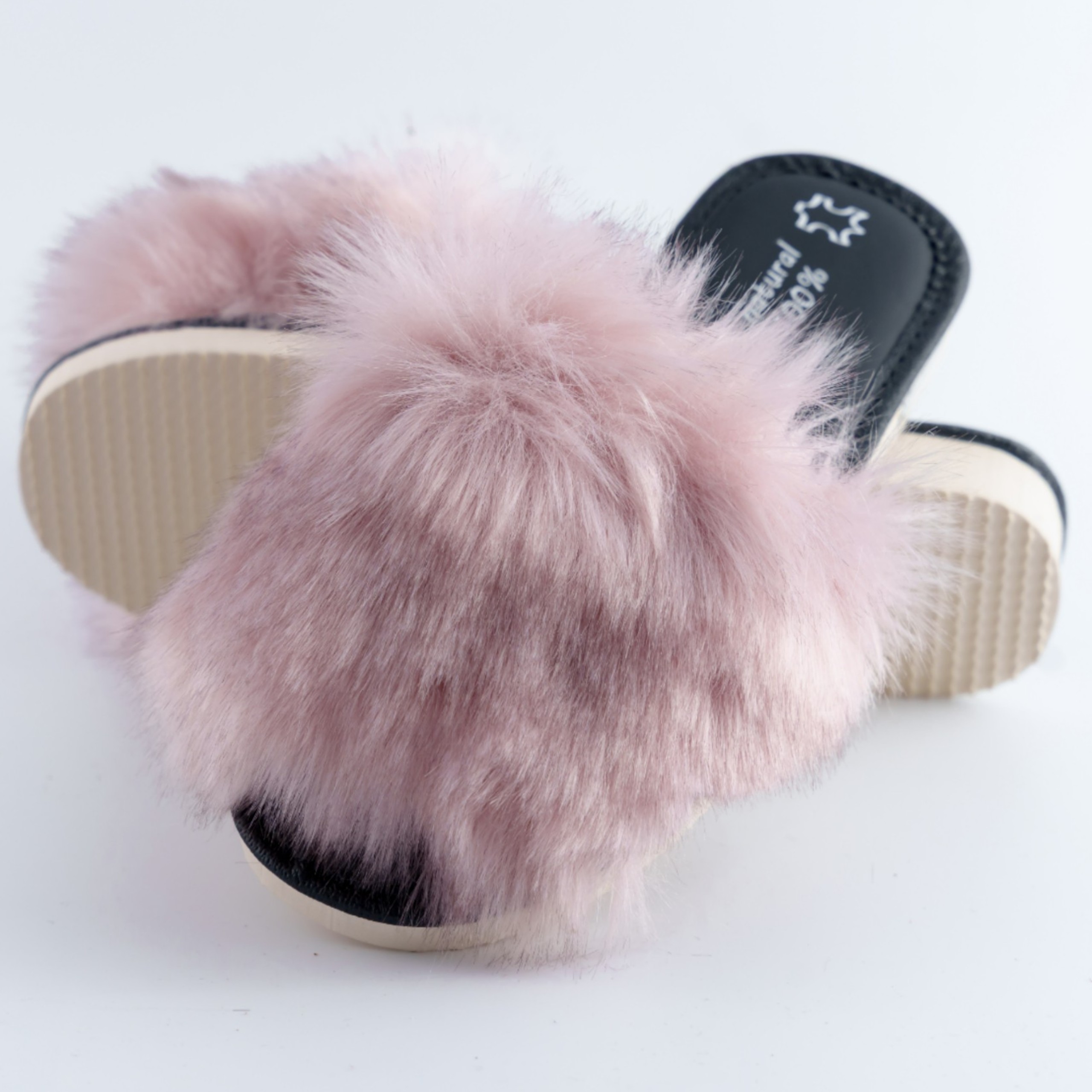 Kapcie damskie z futerkiem Naturfeet PKO6PI różowe