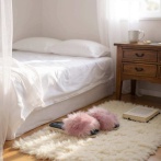 Kapcie damskie z futerkiem Naturfeet PKO6PI różowe - zdjecie 6