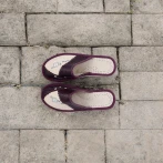 Kapcie damskie z kwiatowym zdobieniem Naturfeet PKC5PU beżowo-bordowe - zdjecie 6