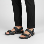 Klapki i sandały męskie Naturfeet SM1BL czarne - zdjecie 3