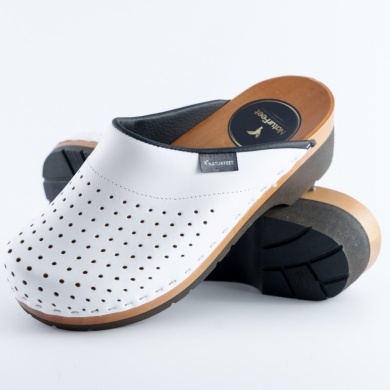 Chodaki damskie Naturfeet MK2WH białe