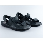 Klapki i sandały męskie Naturfeet SM1BL czarne - zdjecie 4