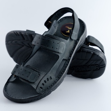 Klapki i sandały męskie Naturfeet SM1BL czarne