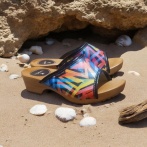 Drewniaki damskie Naturfeet DKO6PC wielokolorowe - zdjecie 7