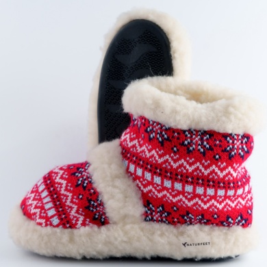 Bambosze damskie Naturfeet BK1RE czerwone