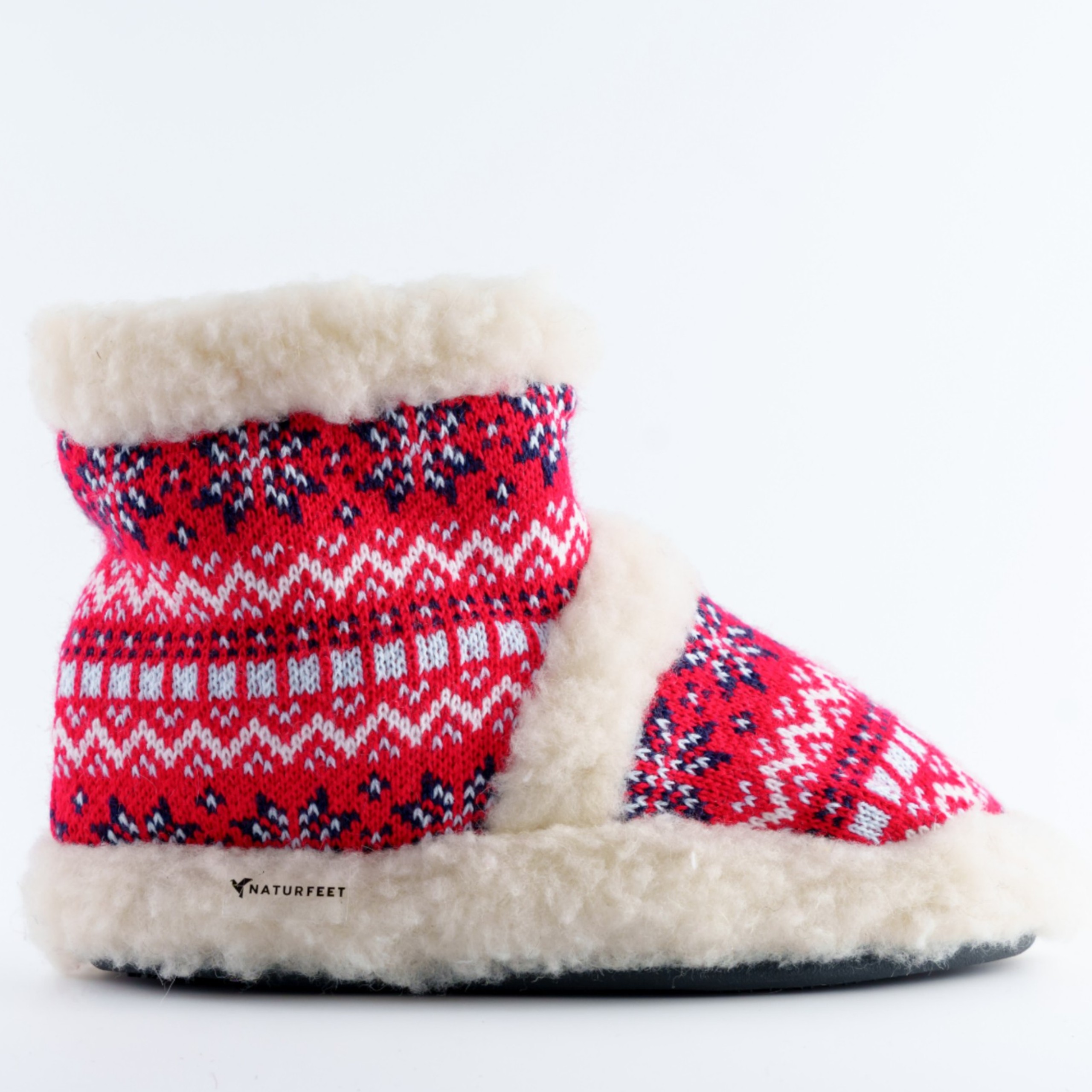 Bambosze damskie Naturfeet BK1RE czerwone - zdjecie 4