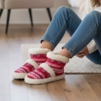 Bambosze damskie Naturfeet BK1RE czerwone - zdjecie 5