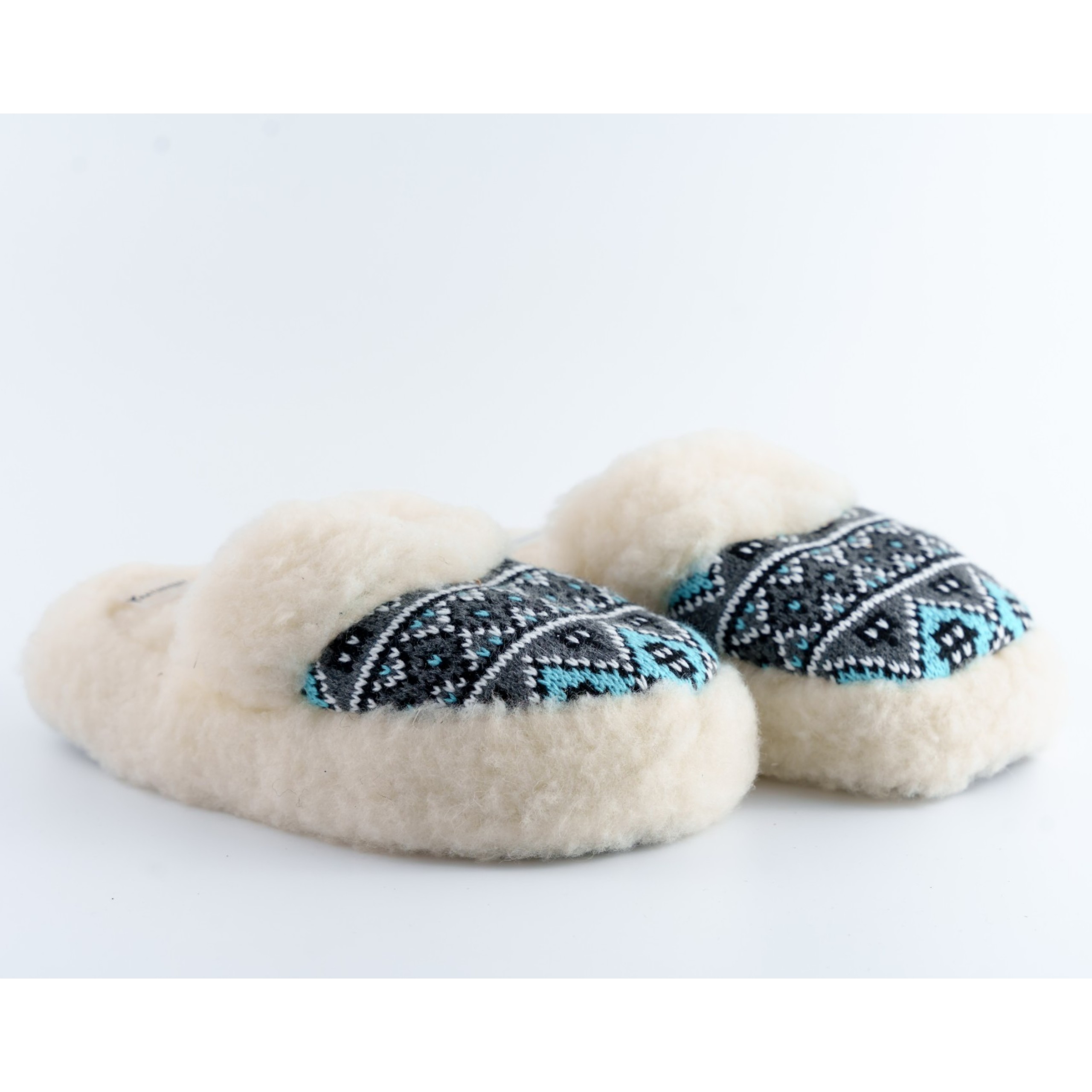 Bambosze damskie Naturfeet PBK1BL niebieskie - zdjecie 3