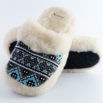 Bambosze damskie Naturfeet PBK1BL niebieskie