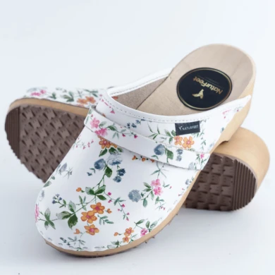 Drewniaki damskie Naturfeet DKC5WH białe