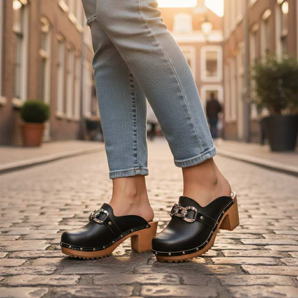 Chodaki damskie Naturfeet DH10BL czarne - zdjecie 5