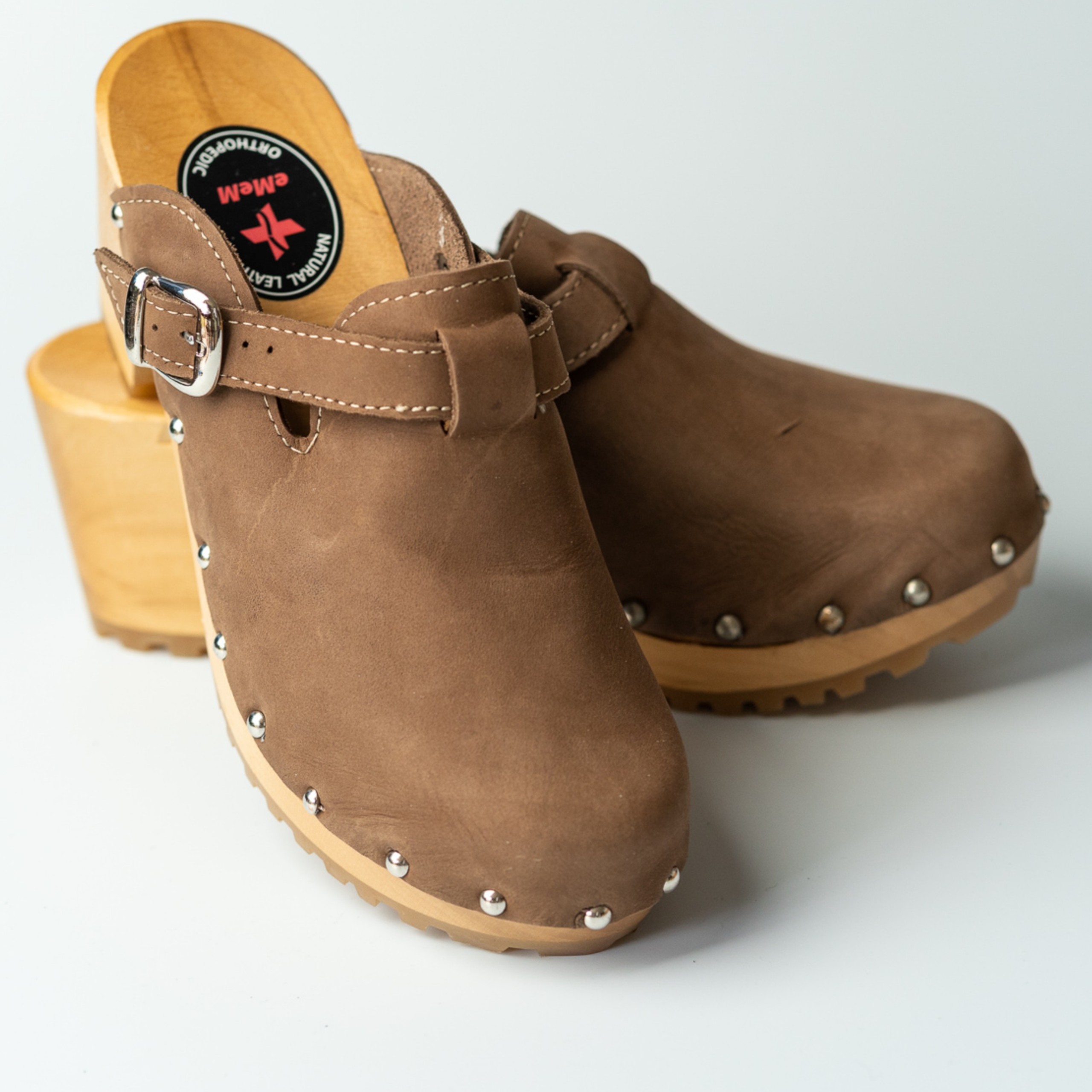 Damskie Chodaki Naturfeet DH1BR z Naturalnej Skóry Bydlęcej - Brązowe