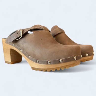 Damskie Chodaki Naturfeet DH8BR z Naturalnej Skóry Bydlęcej - Brązowe - zdjecie 2