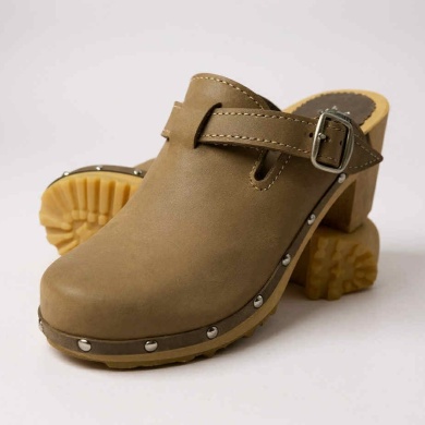 Damskie Chodaki Naturfeet DH8BR z Naturalnej Skóry Bydlęcej - Brązowe