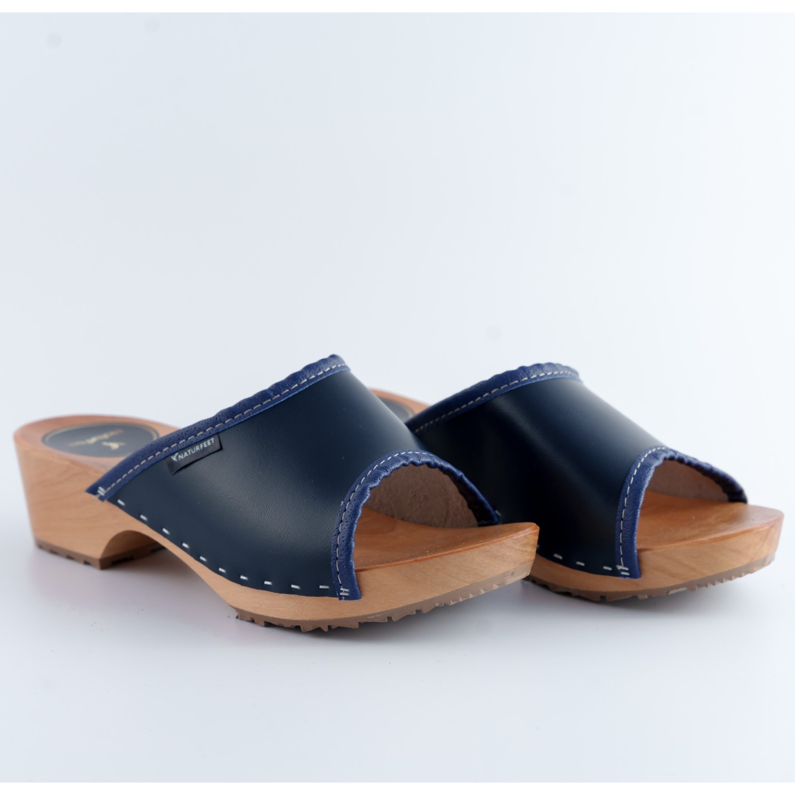Drewniaki damskie Naturfeet DKO2NA granatowe - zdjecie 3