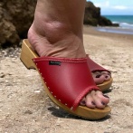 Drewniaki damskie Naturfeet DKO2RE czerwone - zdjecie 8