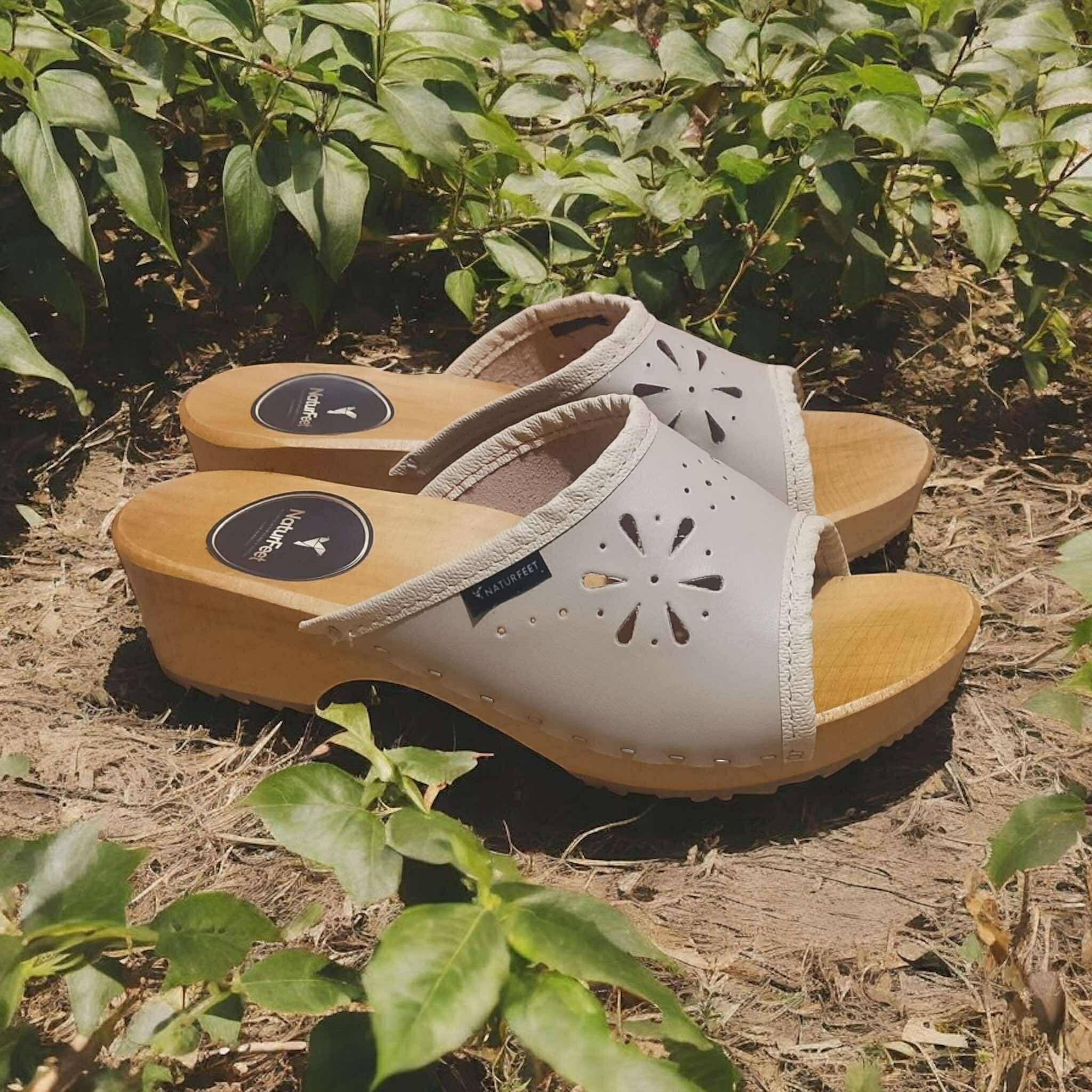 Drewniaki damskie Naturfeet DKO3BE beżowe - zdjecie 6