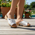 Drewniaki damskie Naturfeet DKO3WH białe - zdjecie 5