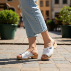 Drewniaki damskie Naturfeet DKO3WH białe - zdjecie 6