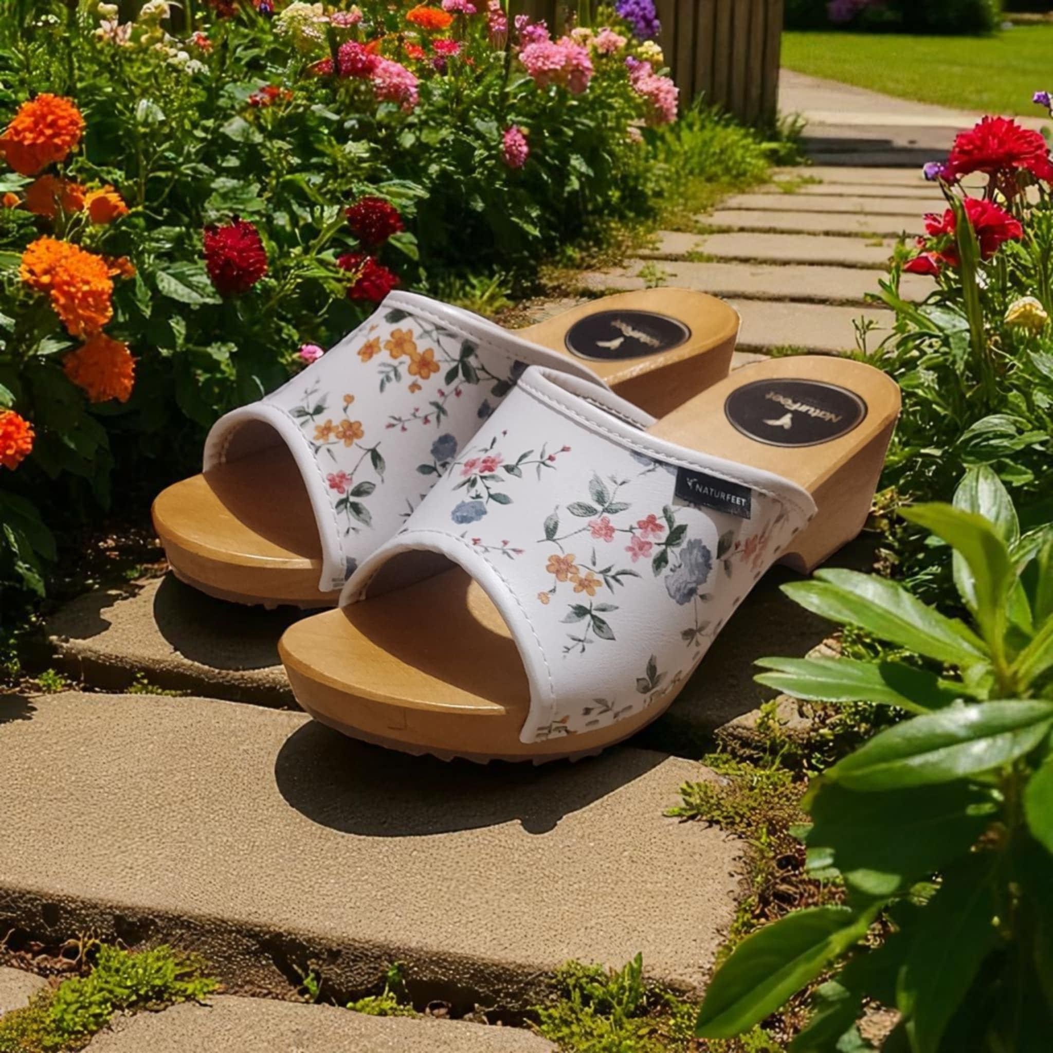 Drewniaki damskie Naturfeet DKO5WH czarne - zdjecie 6