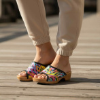 Drewniaki damskie Naturfeet DKO6PC wielokolorowe - zdjecie 6