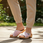 Drewniaki damskie Naturfeet DKO7PI różowe - zdjecie 5
