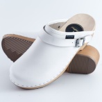 Drewniaki męskie Naturfeet DM1WH białe