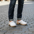 Drewniaki męskie Naturfeet DM1WH białe - zdjecie 5