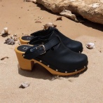 Damskie Chodaki Naturfeet DH8BL z Naturalnej Skóry Bydlęcej - Czarne - zdjecie 2