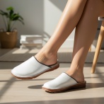 Klapki i sandały damskie Naturfeet KKC1WH białe - zdjecie 6