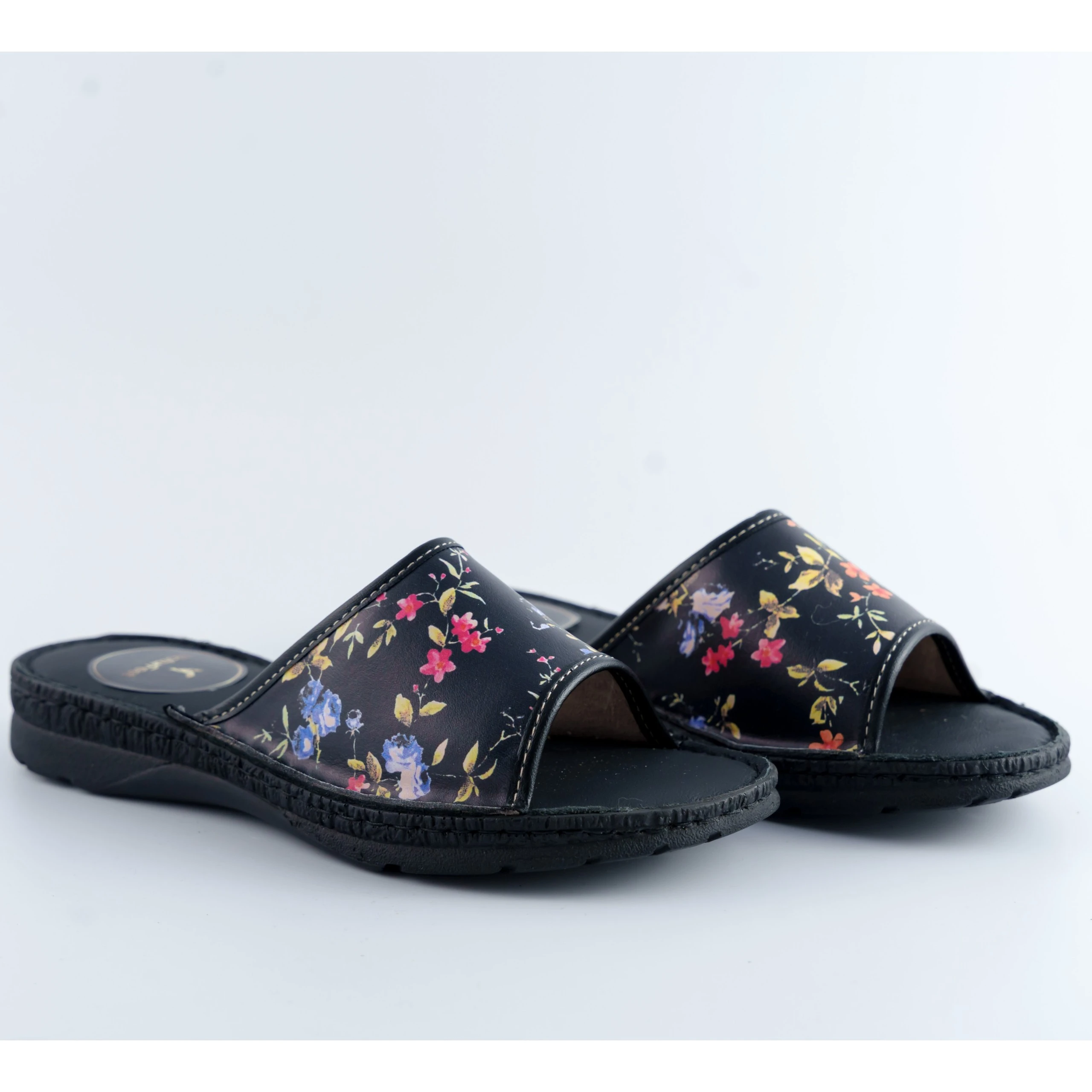 Klapki damskie z kwiatowym wzorem Naturfeet KKO5U - zdjecie 3