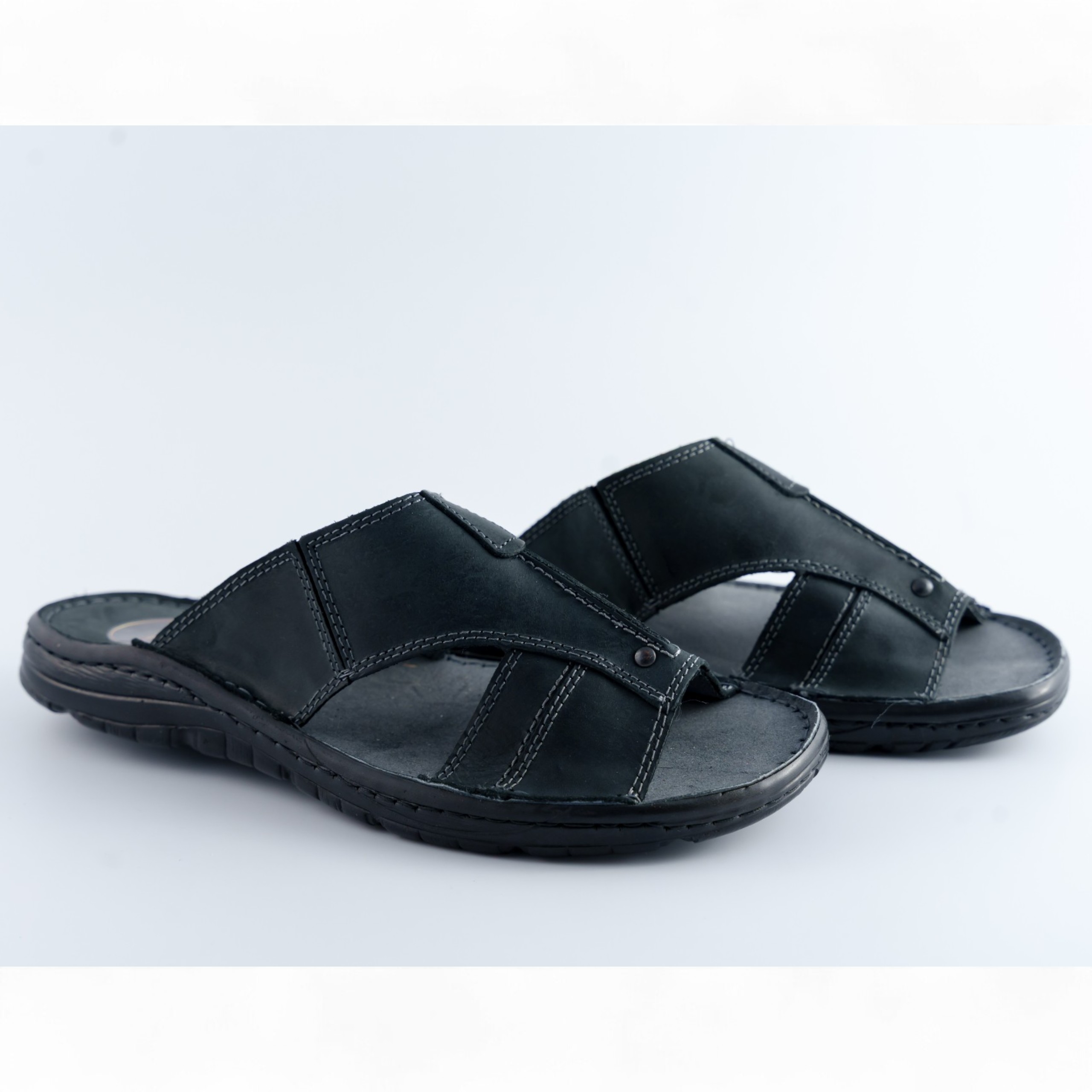 Klapki i sandały męskie Naturfeet KMO1BL czarne - zdjecie 3