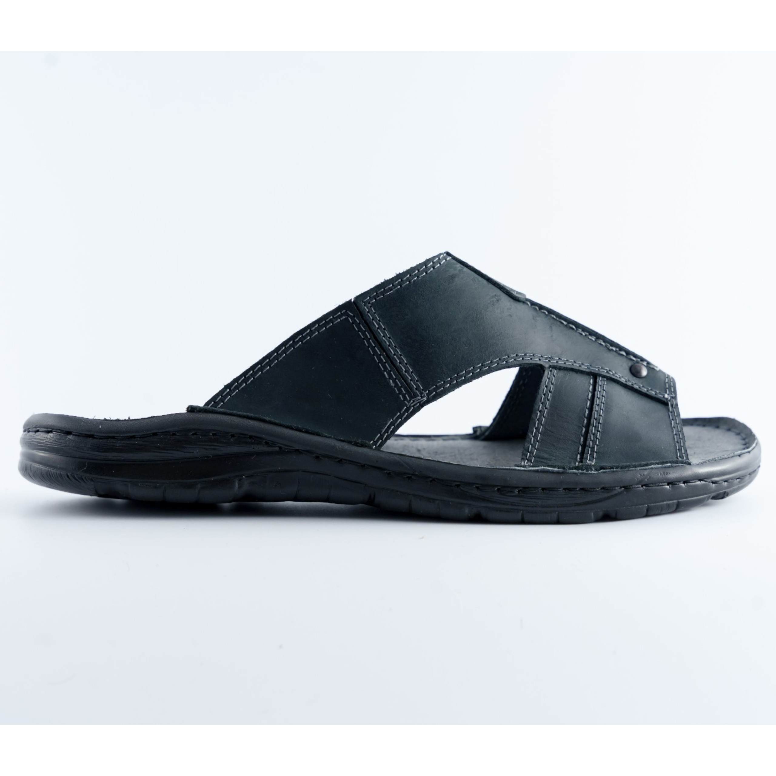 Klapki i sandały męskie Naturfeet KMO1BL czarne - zdjecie 4