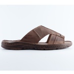 Klapki i sandały męskie Naturfeet KMO1DBR ciemnobrązowe - zdjecie 4