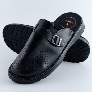 Klapki i sandały męskie Naturfeet KMC2BL czarne