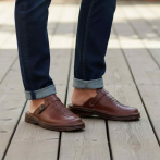 Skórzane Klapki Męskie Naturfeet KMC7BR z Zapięciem - Klasyka i Jakość - zdjecie 6