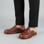 Klapki i sandały męskie Naturfeet KMC2BR brązowe - zdjecie 3