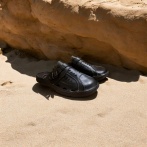 Klapki męskie z regulacją Naturfeet KMC5BL czarne - zdjecie 7