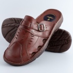 Klapki męskie z regulacją Naturfeet KMC5BR brązowe