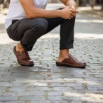 Klapki męskie z regulacją Naturfeet KMC5BR brązowe - zdjecie 5