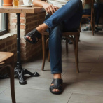 Klapki i sandały męskie Naturfeet KMO1BL czarne - zdjecie 5