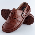 Klapki i sandały męskie Naturfeet KSM1BR brązowe