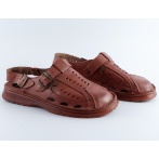 Klapki i sandały męskie Naturfeet KSM5BR brązowe - zdjecie 3