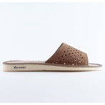 Kapcie damskie z ażurowym wzorem Naturfeet PKO8BR brązowe - zdjecie 3