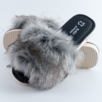 Kapcie damskie z futerkiem Naturfeet PKO6GR szare