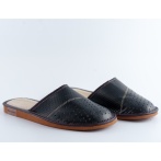 Męskie kapcie Naturfeet PMC1NA skórzane granatowe - zdjecie 2