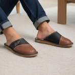 Kapcie męskie Naturfeet PMC6 brązowe - zdjecie 5