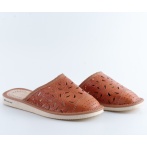 Kapcie damskie Naturfeet PKC7 ażurowe ze skóry naturalnej - zdjecie 3