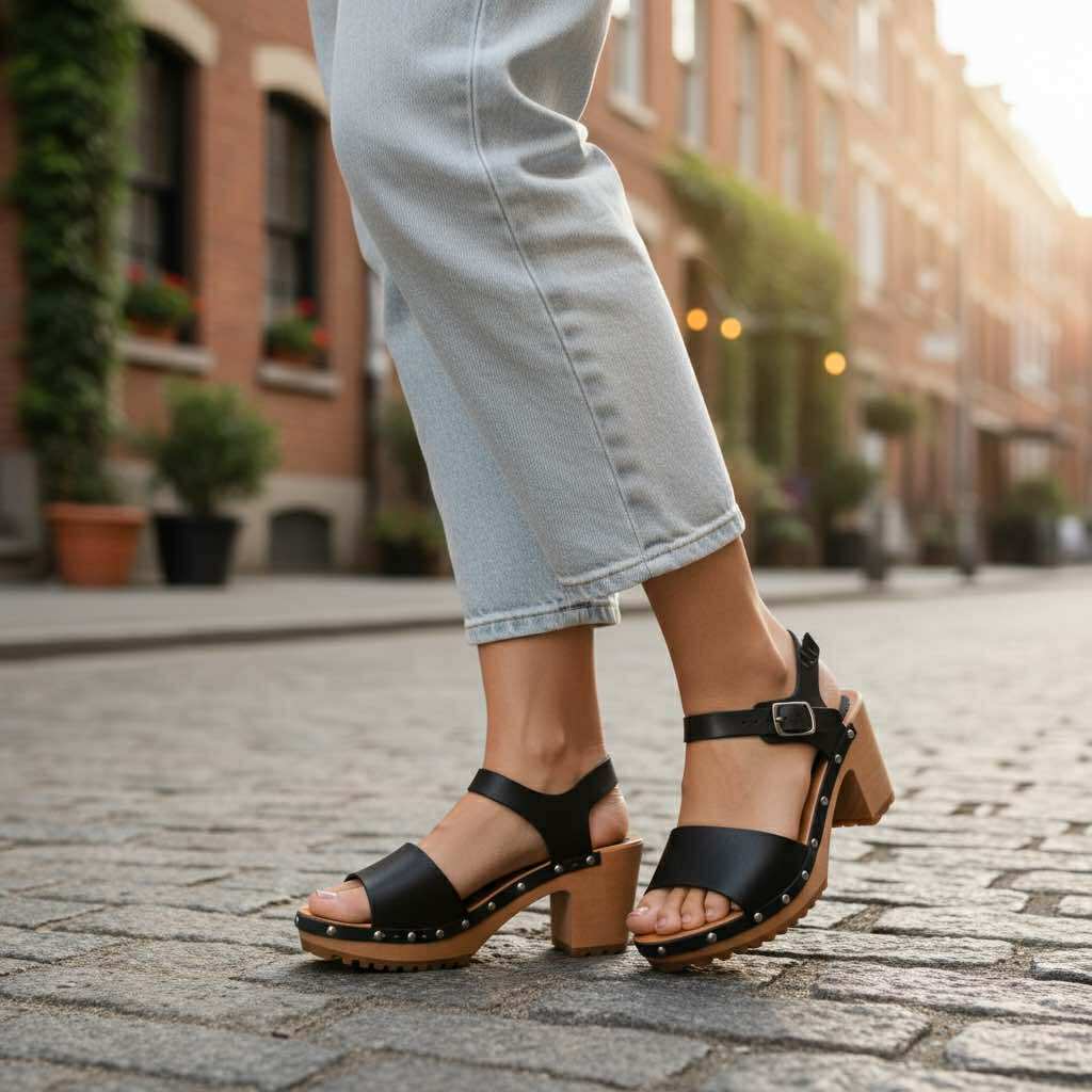 Chodaki damskie Naturfeet SKO1BL czarne - zdjecie 5