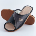 Kapcie męskie Naturfeet PMO6 skórzane z odkrytymi palcami